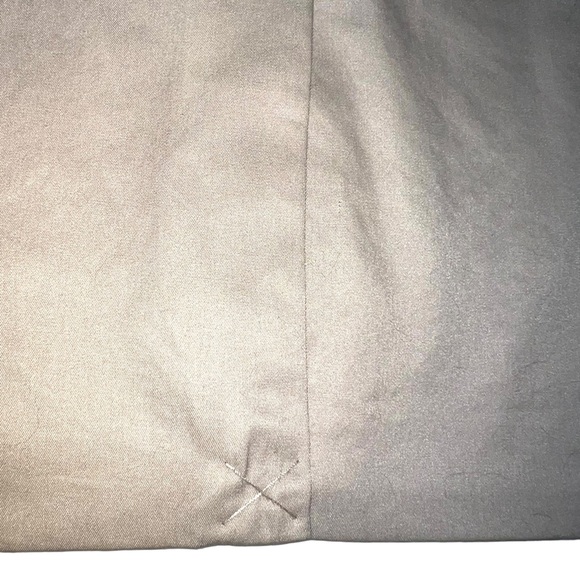 H&M size 6 tan w black trim & lining belted w back overlay button up trench coat - Picture 12 of 16